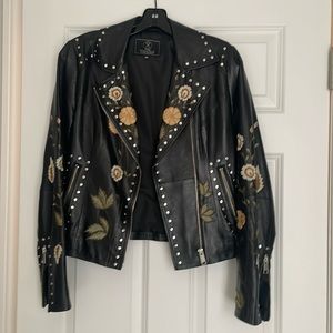 Moto leather jacket